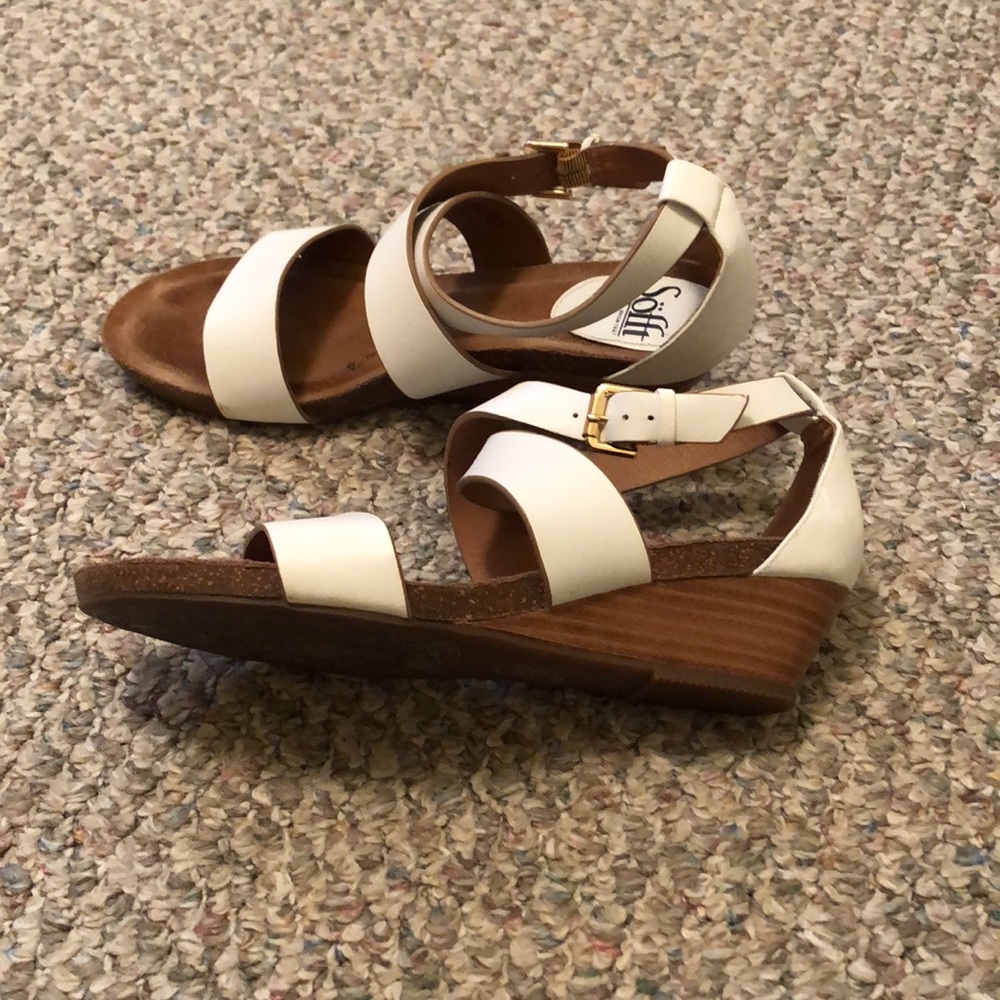 White wedge sandals - Picture 3 of 4